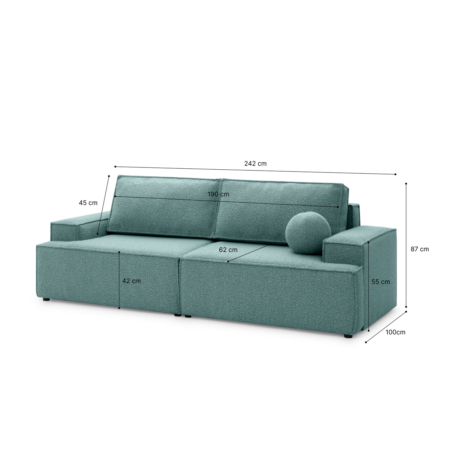 Faro - kompaktowa sofa mini